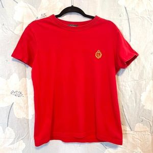 Ralph Lauren Crewneck Short Sleeved Logo T-shirt Red Medium